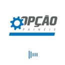 logotipo marca OPÇÃO PAINÉIS